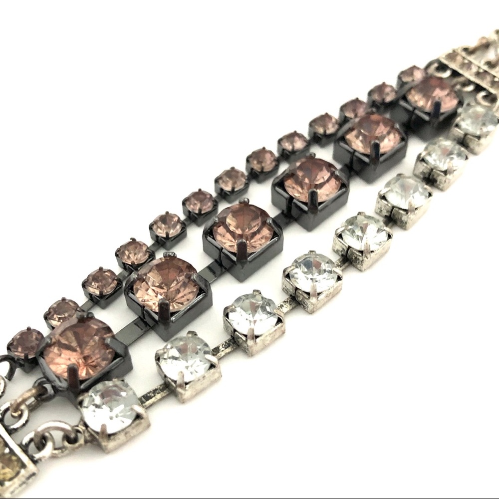 American Eagle Rhinestone Multi Strand Bracelet - image 5